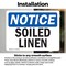 Signmission Soiled Linen, 10 in W x Rectangle, Vinyl Decal OS-2PACK-NS-D-710-L-18359 - alternate 5